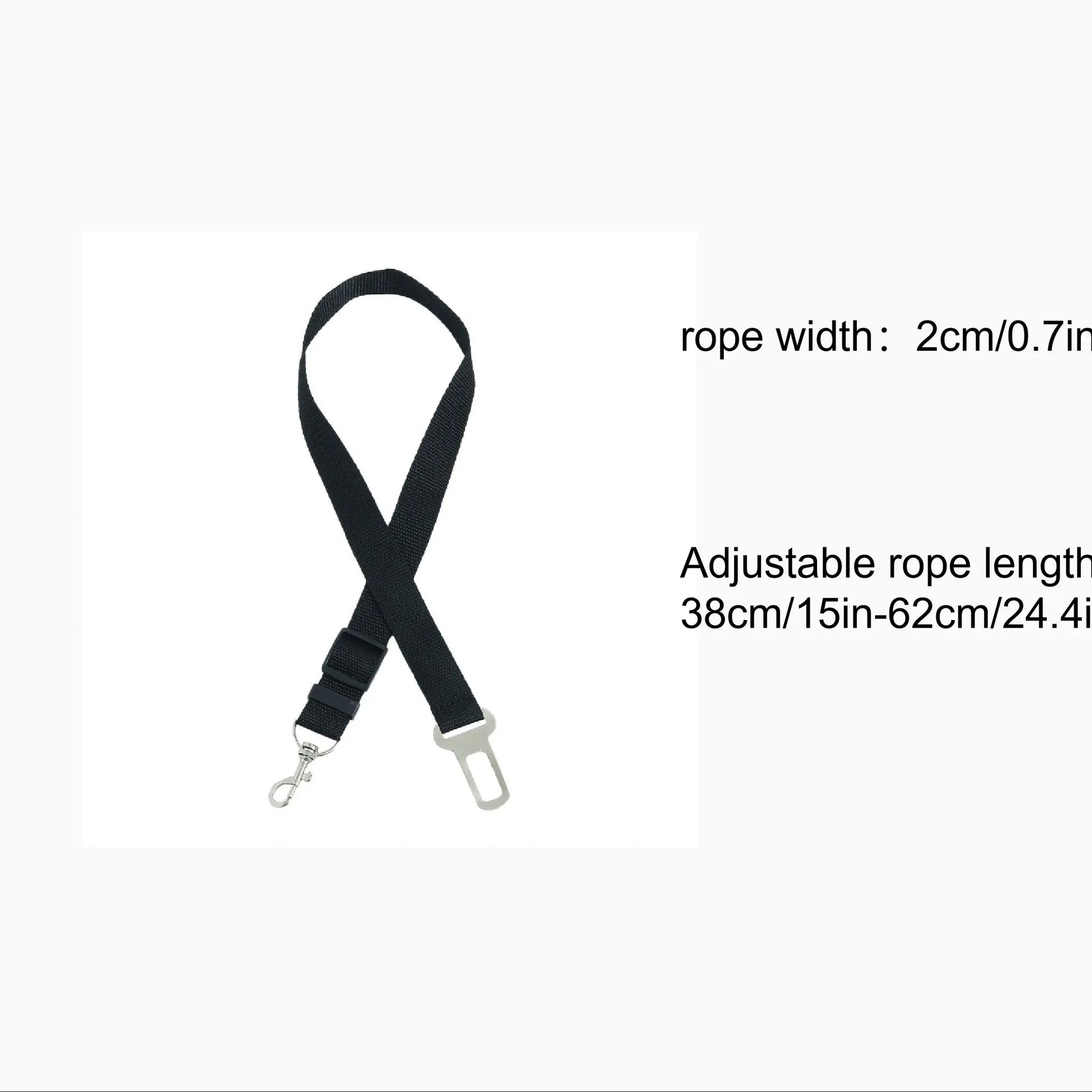 Adjustable Pet Safety Harness and Leash with Car Seat Belt for Dogs and Cats - Durable Vehicle-Ready Tie-Up Strap
